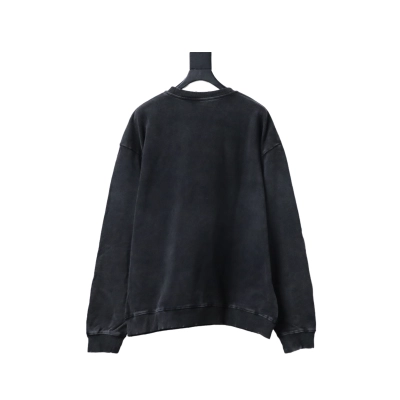 Balenciaga Clothes Washed hand-painted letter round-neck hoodie 02