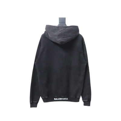 Balenciaga Clothes ‘I love’ Hoodie Black 02