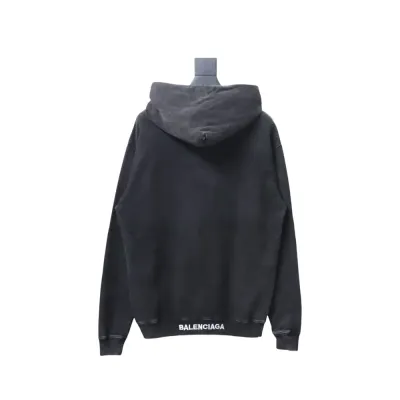 Balenciaga Clothes ‘I love’ Hoodie Black 02