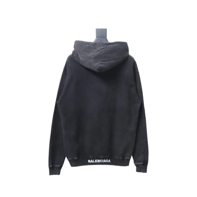Balenciaga Clothes ‘I love’ Hoodie Black 02