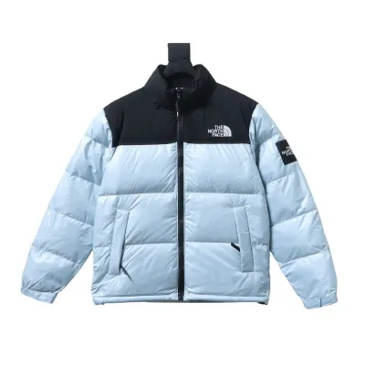 TheNorthFace Large checkered down jacket 'Blue Black' 01