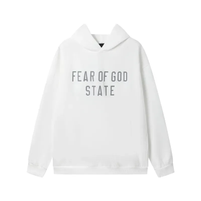 Fear of God Essentials Fleece Hoodie & Sweatpant Set White 02