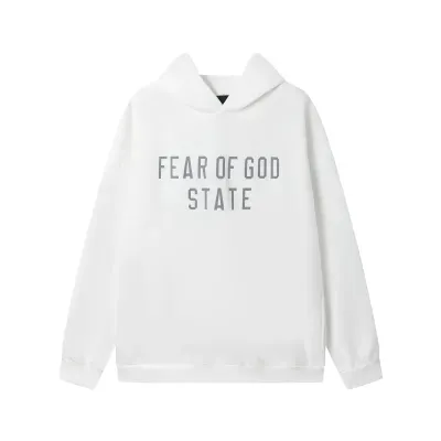 Fear of God Essentials Fleece Hoodie & Sweatpant Set White 02