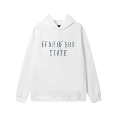 Fear of God Essentials Fleece Hoodie & Sweatpant Set White 02
