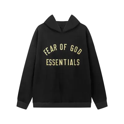 Fear of God Essentials Fleece II Hoodie & Sweatpant Set Black 02
