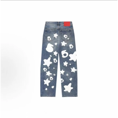 Sp5der FW24 8daysofSP5DER Whale Bubble Printed Jeans 02