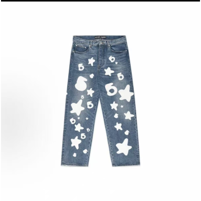 Sp5der FW24 8daysofSP5DER Whale Bubble Printed Jeans 01