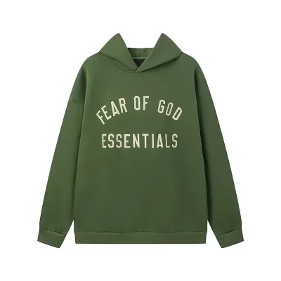 Fear of God Essentials Fleece II Hoodie & Sweatpant Set Green 02