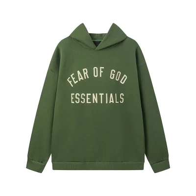 Fear of God Essentials Fleece II Hoodie & Sweatpant Set Green 02