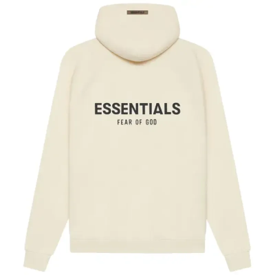 Fear of God Essentials Pull-Over Hoodie 'Buttercream' 01