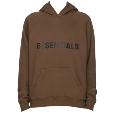 Fear of God Essentials x SSENSE Pullover Hoodie Applique Logo Rain Drum 01