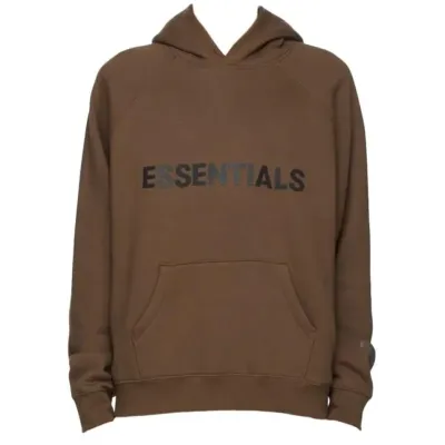 Fear of God Essentials x SSENSE Pullover Hoodie Applique Logo Rain Drum 01