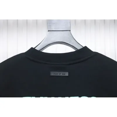 Fear of God FOG 24FW Small inverted letter round neck black sweatshirt 02
