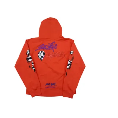 Chrome Hearts Graffiti  Hoodie Red 01