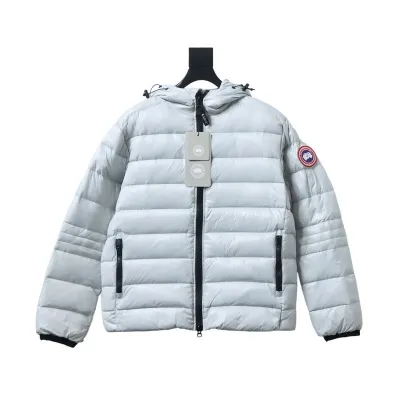 Canada Goose Puff Checkered Down Jacket White 01