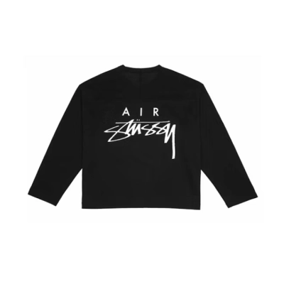 Stussy x Nike Dri-FIT Mesh Jersey Black 01
