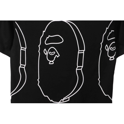 BAPE outlined ape head T-Shirt 02