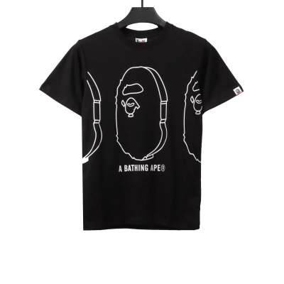 BAPE outlined ape head T-Shirt 02