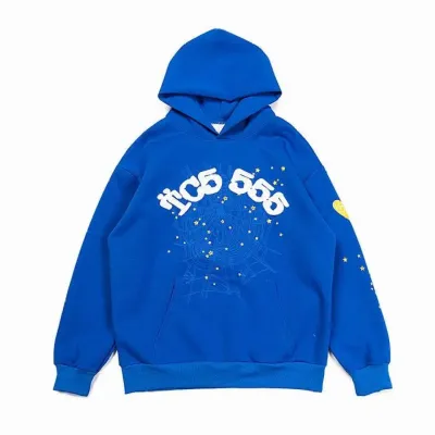 Sp5der TC5 Hoodie Blue 01