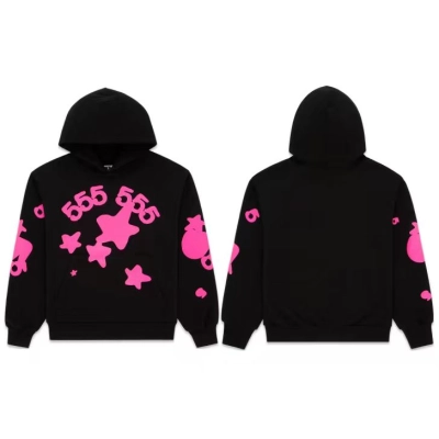 Sp5der Hoodie Onyx Pink 01