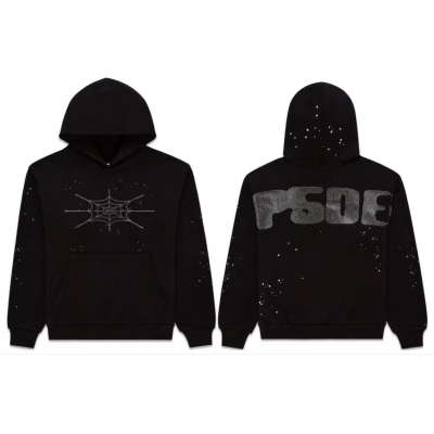 Sp5der Black Small diamond Printed Suit 01