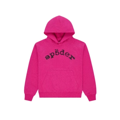 Sp5der VVS Hoodie Pink 02