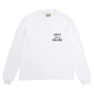 Gallery Dept. De La GALERIE LS Pocket T-shirt White 01