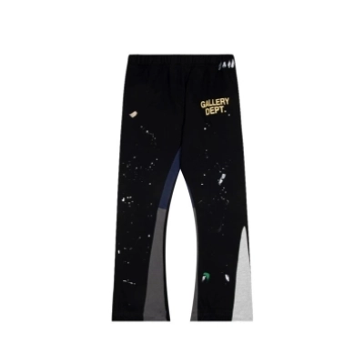 Gallery Dept. Painted Flare Sweat Pants Washed Black 01