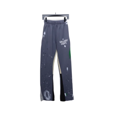 Gallery Dept Graffiti Splatter Sweatpants Dark Gray 01
