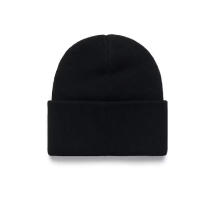 Canada Goose Logo Wool Beanie Black 02