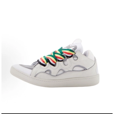 Lanvin White Sneakers with Colorful Laces 01