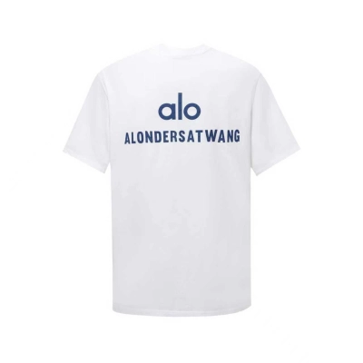 alo yoga T-shirt White (blue label) 01