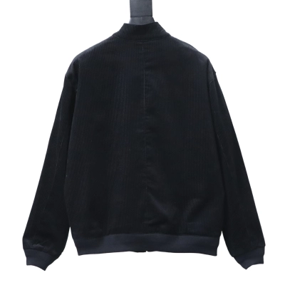 Polo Ralph Lauren Fall/Winter 2022 Solid-color Logo Embroidered Corduroy Jacket  black 02