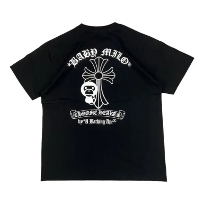 BAPE x Chrome Hearts Baby Milo T-shirt Black 02