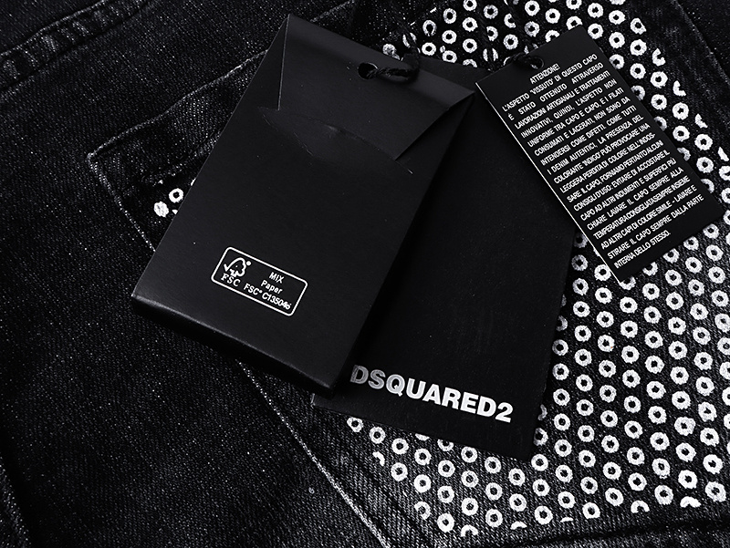 DSQUARED2 Micro Bullet Denim Shorts # 2045