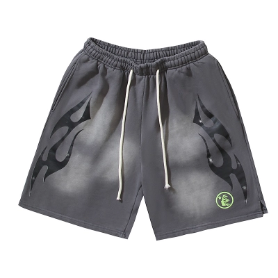 Hellstar Shorts  # 777 grey 01