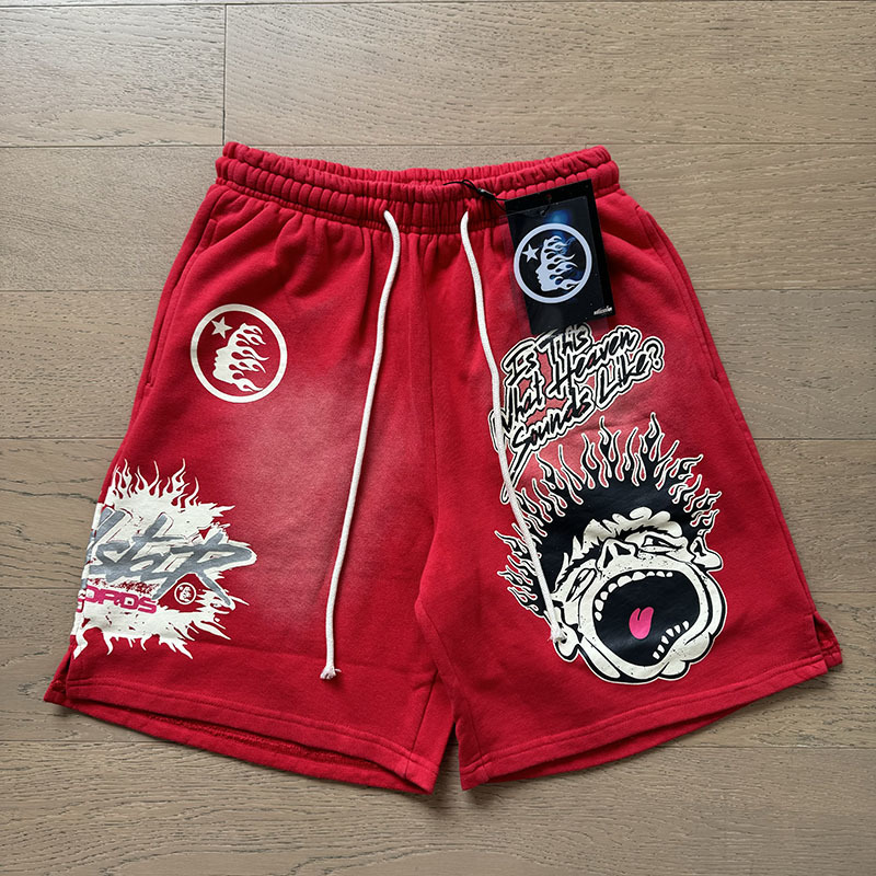 Hellstar Shorts  # 778 red