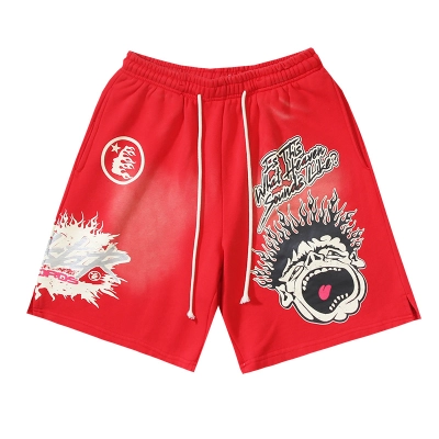 Hellstar Shorts  # 778 red 01