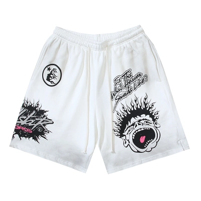 Hellstar Shorts  # 778 white 01