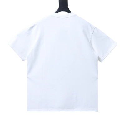 Bape 26ss Classic Diamond Patterned Old-Style Print Short Sleeve Shirt white 02