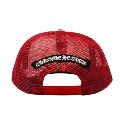 Chrome Hearts King Taco Trucker Hat Red White 02