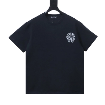 Chrome Hearts 26ss Horseshoe Logo Back Print Short Sleeve T-Shirt black 02