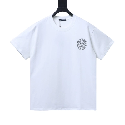 Chrome Hearts 26ss Horseshoe Logo Back Print Short Sleeve T-Shirt white 02