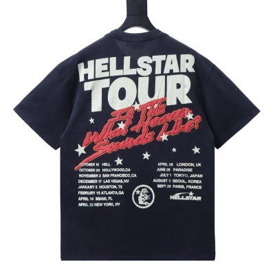 Hellstar Letter & Portrait Print Short-Sleeve T-Shirt 02