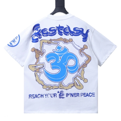 Hellstar Style Women’s Printed Yoga Short Sleeve Tee white 02
