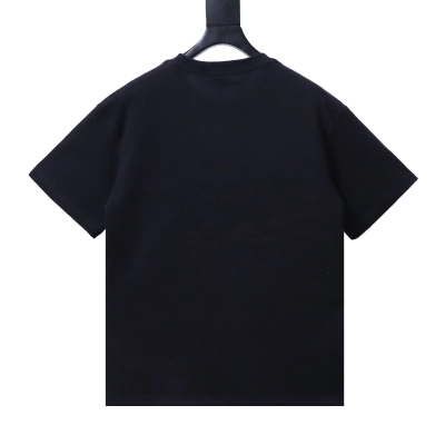 Balenciaga Clothes 26SS Chest Crest Embroidered Short-Sleeve T-shirt black 02