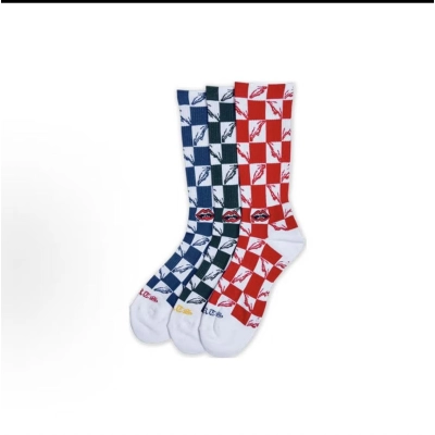 Chrome Hearts  FW22 Check Pattern Embroidered Knit Stockings 01