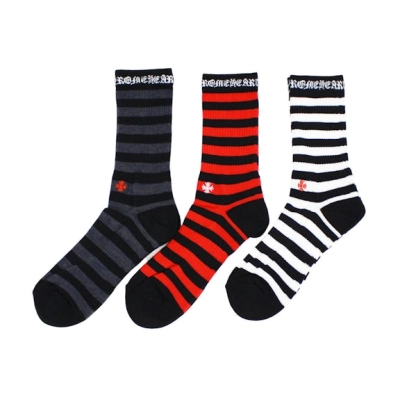 Chrome Hearts Striped Socks 01