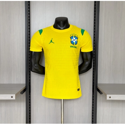 Player Version 2026 Brazil Training Kit Yellow Jersey 01