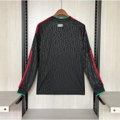 Long-sleeved 2026 Mexico Black Jersey 02